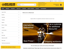 Tablet Screenshot of biker-land.com